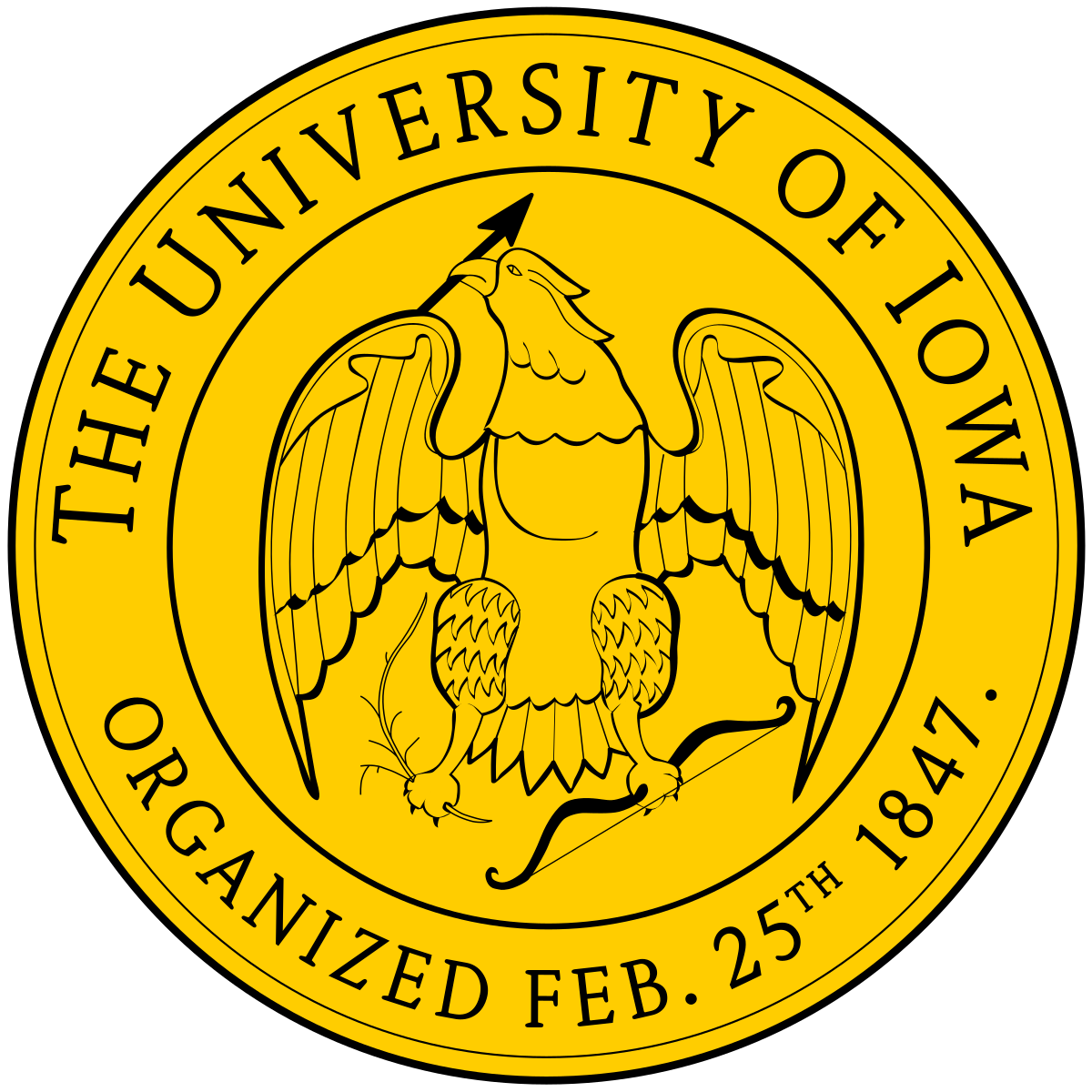 University of Iowa seal.